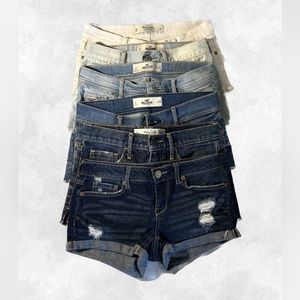 Abercrombie & Fitch, Hollister and Aeropostale Low Waisted Jean Shorts